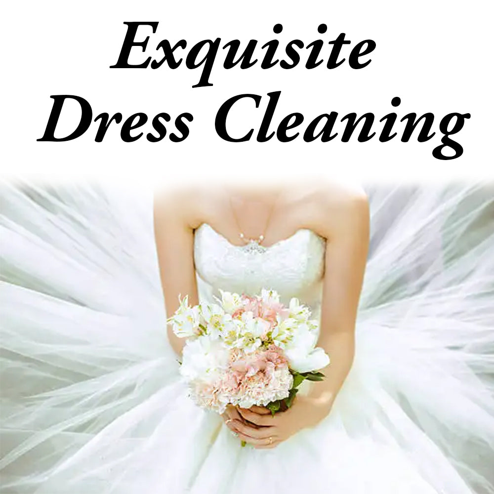 Bliss Wedding Dress Rejuvenation: From vows to forever, keep your gown pristine. Hand-cleaned &amp; pressed with love, ready for new chapters. Bliss Package - no chemicals, pure brilliance.