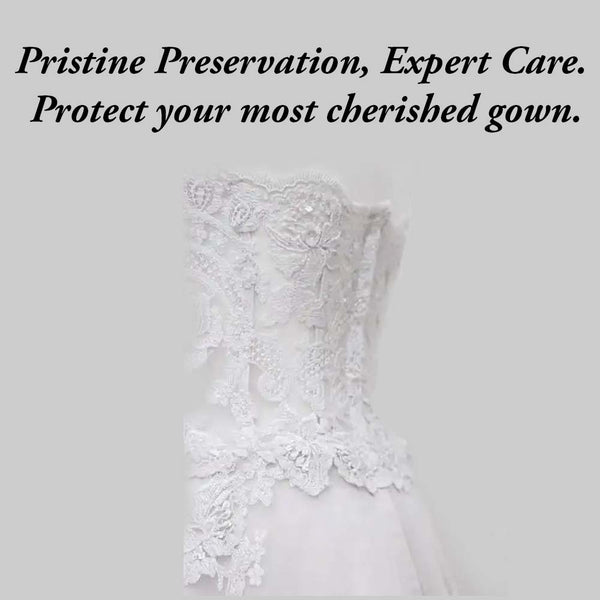 Queen Wedding Dress Cleaning & Preservation Package
