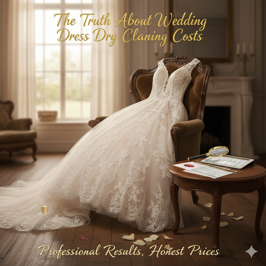 The Truth About Wedding Dress Dry Cleaning Costs (What Brides Really Pay)
