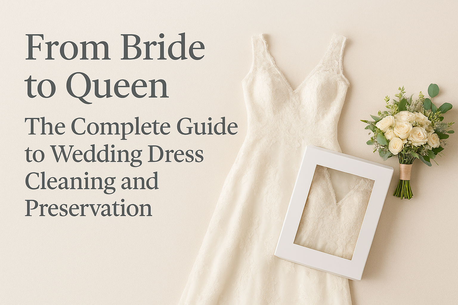 💎 From Bride to Queen: The Complete Guide to Wedding Dress Cleaning and Preservation
