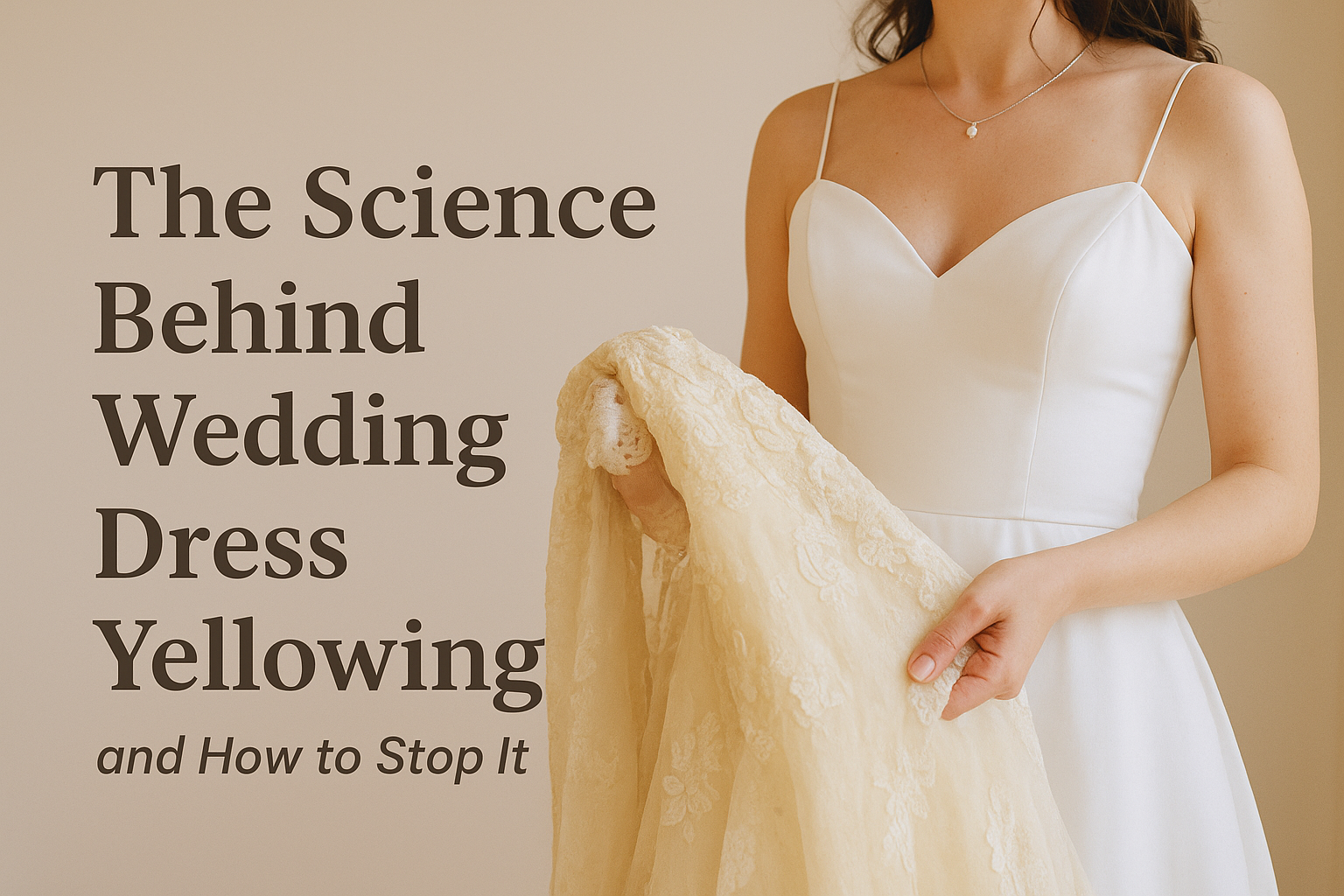 🌸 The Science Behind Wedding Dress Yellowing and How to Stop It