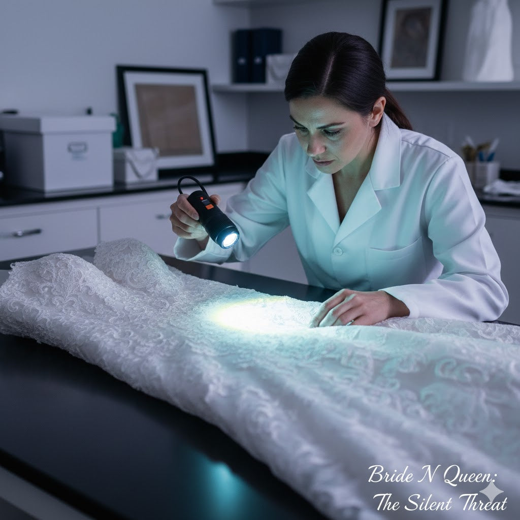The Silent Threat: Why "Invisible Stains" Are the #1 Enemy of Your Wedding Gown