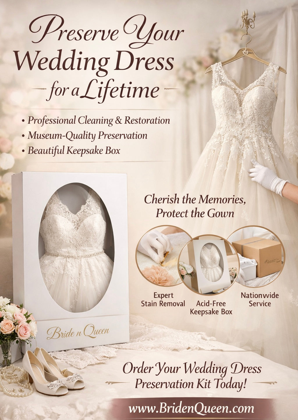 The Complete Guide to Wedding Dress Cleaning, Preservation, and Storage: How to Protect Your Gown for a Lifetime