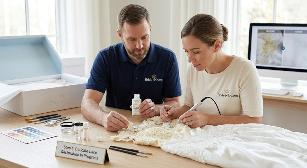 
          
            Found Your Wedding Dress Years Later? Here's How Professional Restoration and Preservation Can Bring It Back to Life
          
        