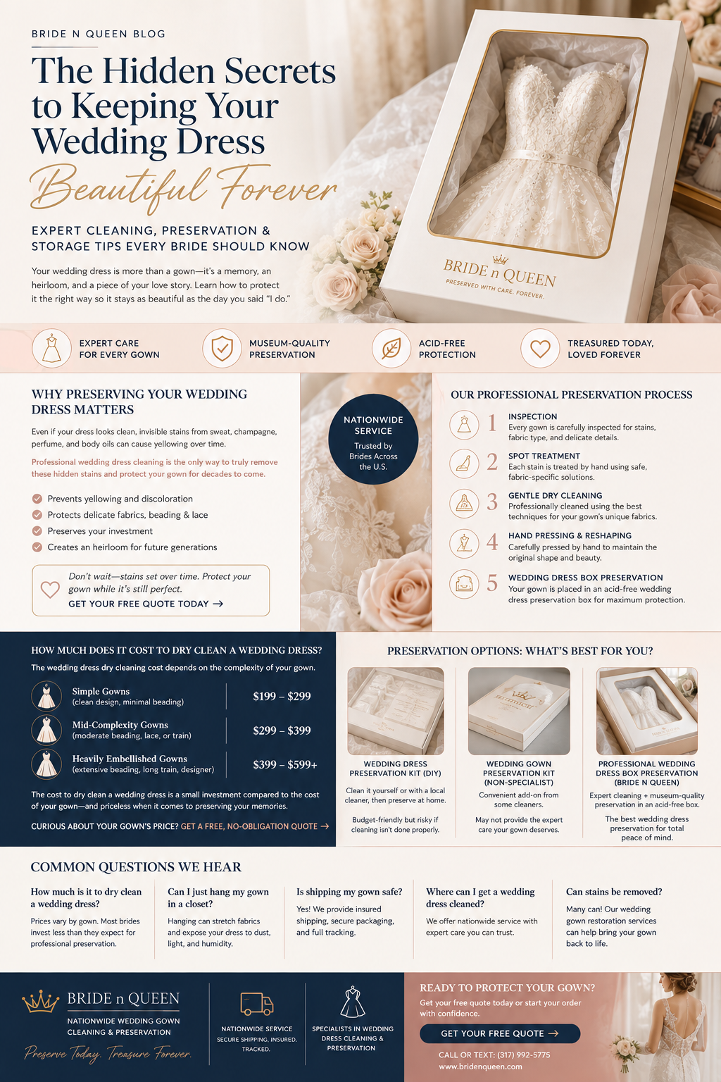 
          
            5 Wedding Dress Preservation Myths That Are Quietly Ruining Brides' Gowns (And What Actually Works)
          
        
