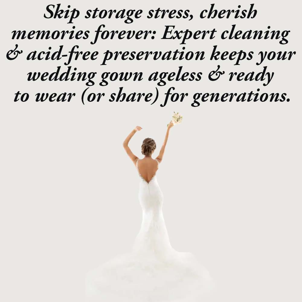 Ditch storage angst, keep wedding memories! Expert acid-free gown preservation.