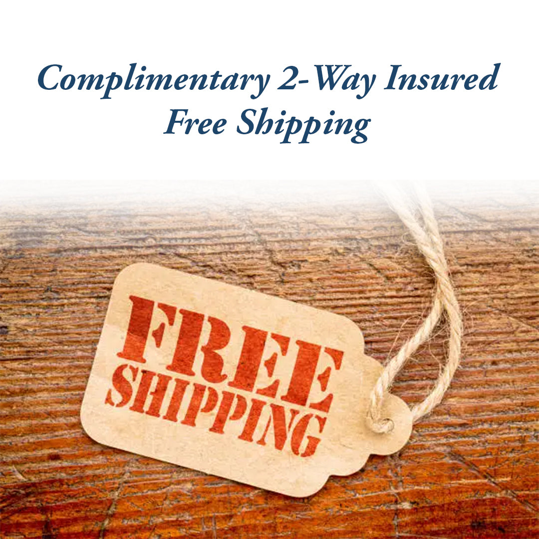 Free insured shipping: The ultimate stress-reliever for your wedding gown journey.